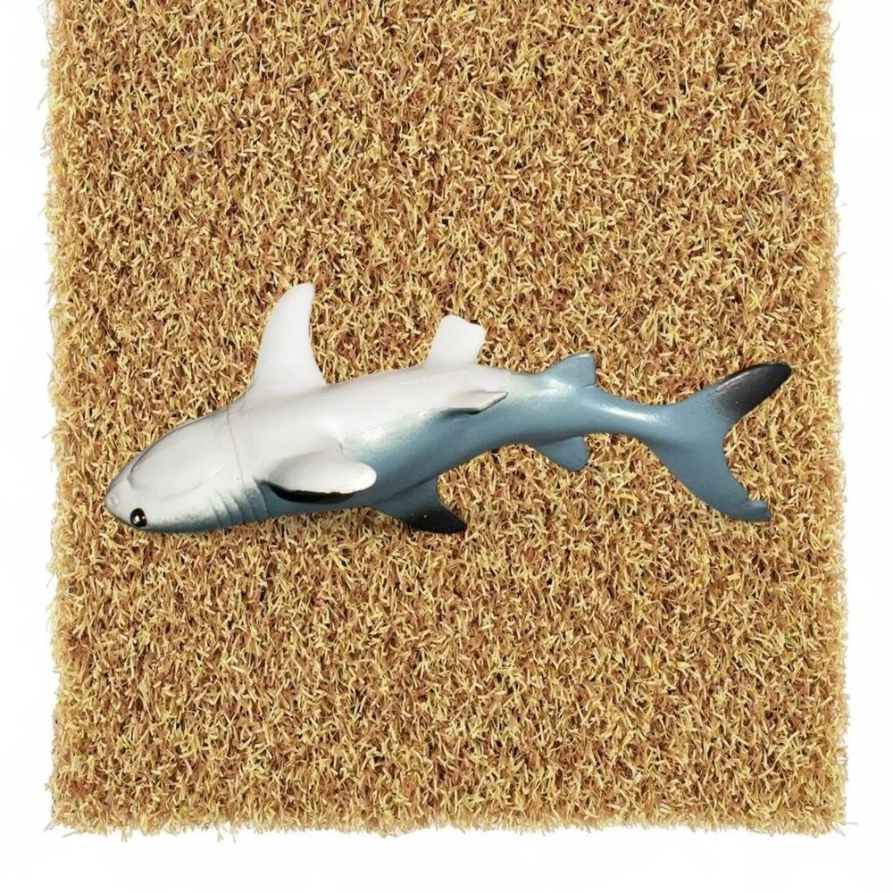 Gray Shark Aquarium Ornament - Decorative Fish Tank Décor